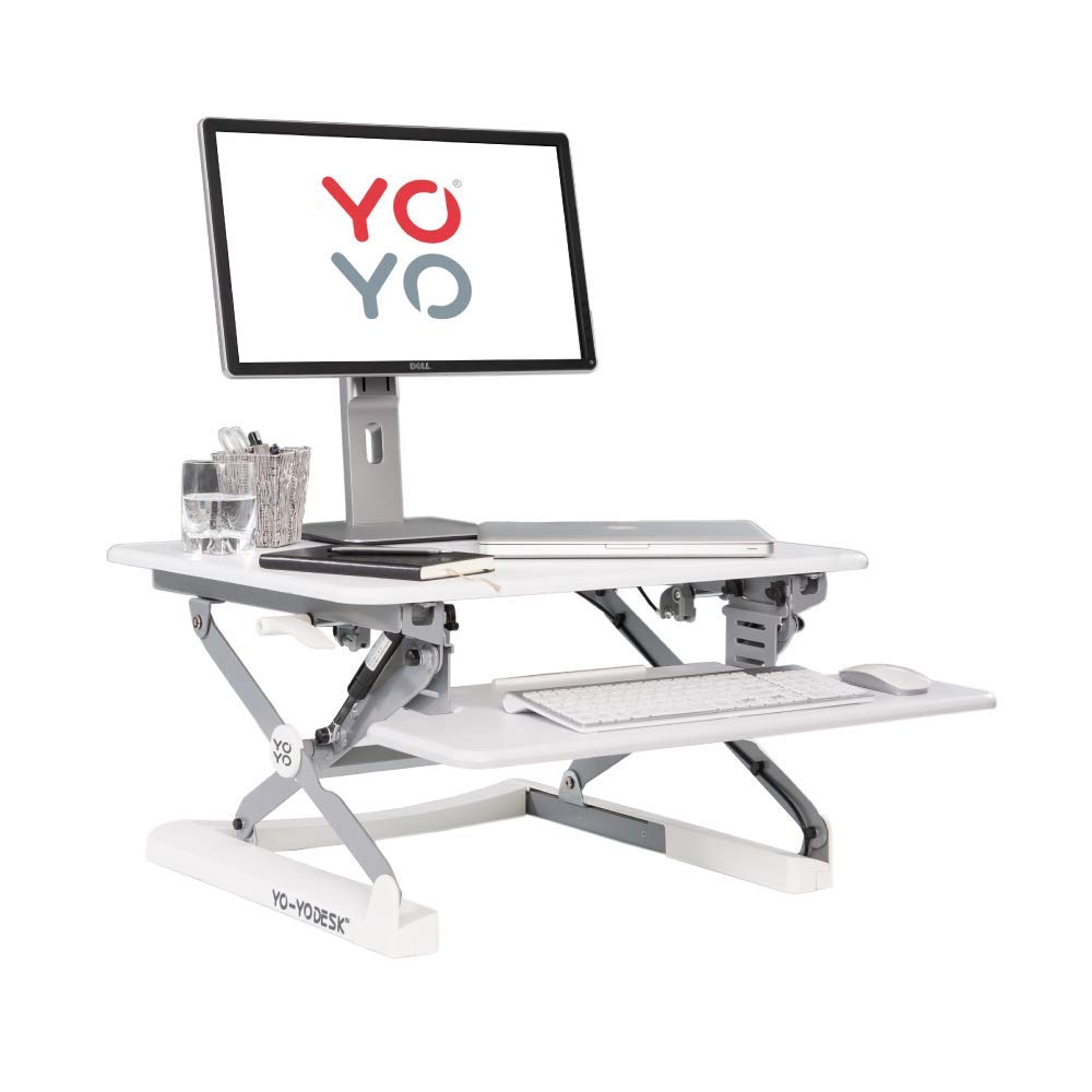 YoYo DESK MINI (WHITE) Best Selling HeightAdjustable Standing Desk [68 cm Wide]. Superior