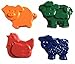 48 Farm Animal Crayons by MinifigFans™ - Birthday Party Favors - 12 Sets of 4 Crayons - Made in the USA from Crayola Crayons