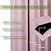 NICETOWN Blackout Curtains for Girls Room - Thermal Insulated Solid Grommet Room Darkening Curtains/Panels/Drapes for Bedroom (Lavender Pink=Baby Pink, 1 Pair, 52 by 45-Inch)