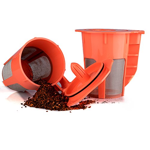BRBHOM 2 Refillable K Carafe Coffee Pods KCarafe Reusable Capsules 2.0