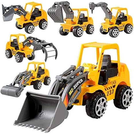  Yitrend 6pcs Construction Vehicle Truck Push