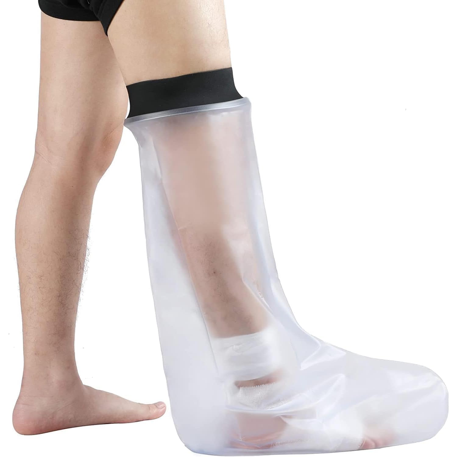HKF HO KI HO Adult Short Waterproof Leg Cast and Bandage Cover Designed to Protect Wound Cast and Injuries During Shower-Adult Short Leg.Upper Leg Circ OD/ID(7.2/1.97inch),Size:25.98 * 17.32inch