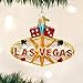 Old World Christmas Ornaments: Las Vegas Sign Glass Blown Ornaments for Christmas Tree