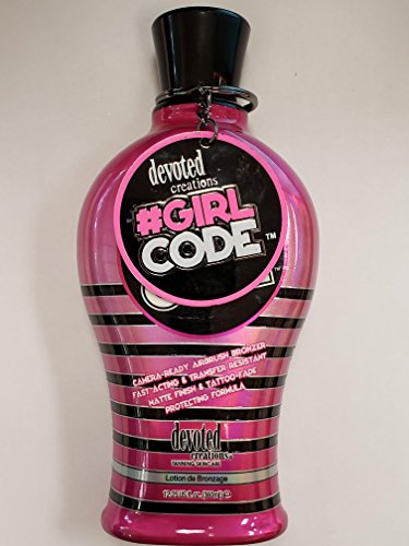 Devoted Creations girl Code Airbrush Bronzer Lotion, 12.25 Fluid Ounce