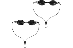Fukaisu 2 Pairs Protective Goggles for Red Light & Tanning Bed, Sunbathing Safety Glasses with Adjustable Rope & Safety Lock 