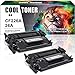 Cool Toner Compatible Toner Cartridge Replacement for HP 202A CF500A Black Toner MFP M281fdw M254dw HP Color Laserjet Pro MFP M281 M281fdw M281cdw M254dw M254dn M254nw M280nw Printer Toner-1 Pack