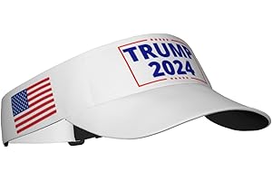 RUAYSNI Tru-mp 2024 Hat Make America Great Again Sun Visor Hats with American Flag Sports Cap for Women Men