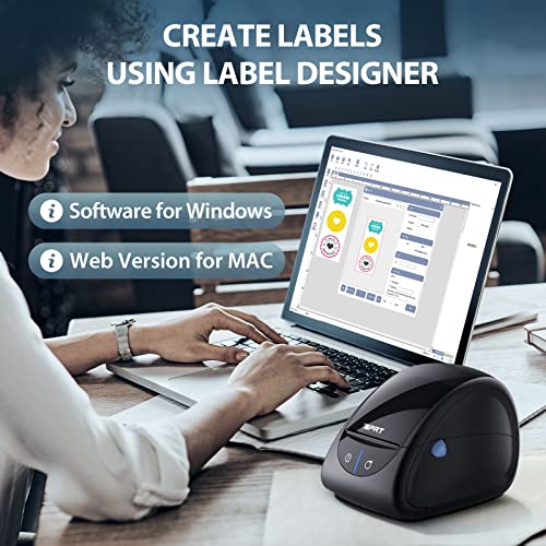 iDPRT Label Printer - 2022 Thermal Label Maker with Auto Label Detection, 1