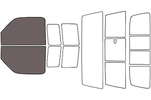 Rvinyl Window Tint Kit Compatible with Ford Ranger 1993-2011 - Black 35% - Single Ply No Bubble Film - Do it Yourself Vehicle Front Precut Kit