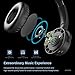 Active Noise Cancelling Headphones Wireless Bluetooth Headphones Over Ear with Mic, HiFi Stereo Deep Bass, Comfortable Protein Ear pads, Foldable Headset for Travel Work Gaming PC TV Cellphone