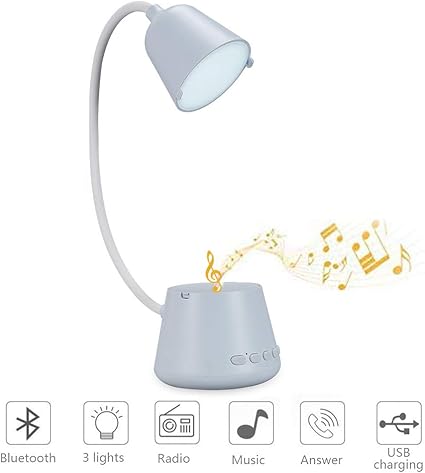 Lampada Da Scrivania Con Cassa Bluetooth Led Da Tavolo Pieghevole 1200mah Usb Radio Carta Di Tf Vivavoce Lampada Con Altoparlante Bluetooth Per Comodino Camera Ufficio Per Bambini Ce142 Amazon It Fai Da Te
