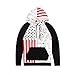 Men's Novelty Pullover Fleece Roomy Front Pocket US Flag Printing Hoodies