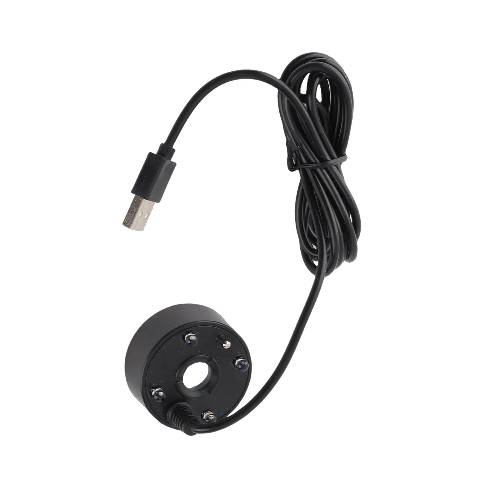 Bewinner Mist Maker, USB Mist Maker with RGB LED Lights, Ultrasonic Fogger for Ponds, Wigwams, Fish Tanks, No Heat Eco Friendly Mist Maker, Easy To Operate, 5V (Black)