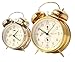 Sternreiter Double Bell Mechanical Wind Alarm Clock - Silver