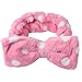 niceeshop(TM) Sweet Lovely Coral Fleece White Dot Bow Headband