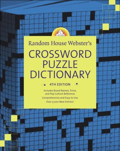 Random House Webster's Crossword Puzzle Dictionary[ RANDOM HOUSE WEBSTER'S CROSSWORD PUZZLE DICTIONARY ] by Elliott, Stephen (Author) May-01-06[ Hardcover ] by Stephen Elliott