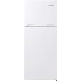 West Bend Apartment Refrigerator Freestanding Dual Door Design Fridge with Top Freezer, Adjustable Electronic Control and Frost Free Defrost, for Condo, House, Small Kitchen Use, 14.3-Cu.Ft, White