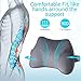 LUXEAR Lumbar Support Cushion, Adjustable Back Support Pillow with Innovative 3D Polymer - Adjustable Straps for Lower Back Pain Relief- Breathable, Washable - Ideal for Car Office Chairs