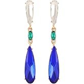 Trendy Simple Teardrop Dangle Earrings for Women Rhinestone Elegant Vintage Jewelry for Prom Party Daily Wear