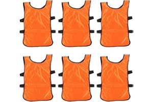 BESPORTBLE 6 pcs Kids Basketball Kids Scrimmage Vest Training Waistcoat bib Child Volleyball Uniform Football