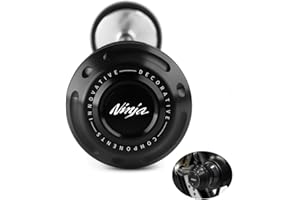 Mokiton Motorcycle Front Axle Fork Wheel Crash Protector Slider Compatible With Ninja ZX6R 2009-2023｜ZX10R 2011-2024 | Ninja650 2017-2025｜ZX636 Ninja636 Accessories (Black)