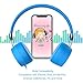 Kids Headphones, GORSUN Wired On Ear Headphones with 85dB Volume Limited Hearing Protection Headphones for Children Toddler(Blue)thumb 1
