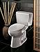 TOTO CST744EL#01 Eco Drake Two-Piece Elongated 1.28 GPF ADA Compliant Toilet, Cotton White