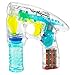 Bubble Gun Blower Machine - Light Up LED Transparent Blaster - For Kids, Playing, Outdoors, Indoors, Gifts, And Party Favors - 1 Bubble Solution And Batteries Included - By Kidsco