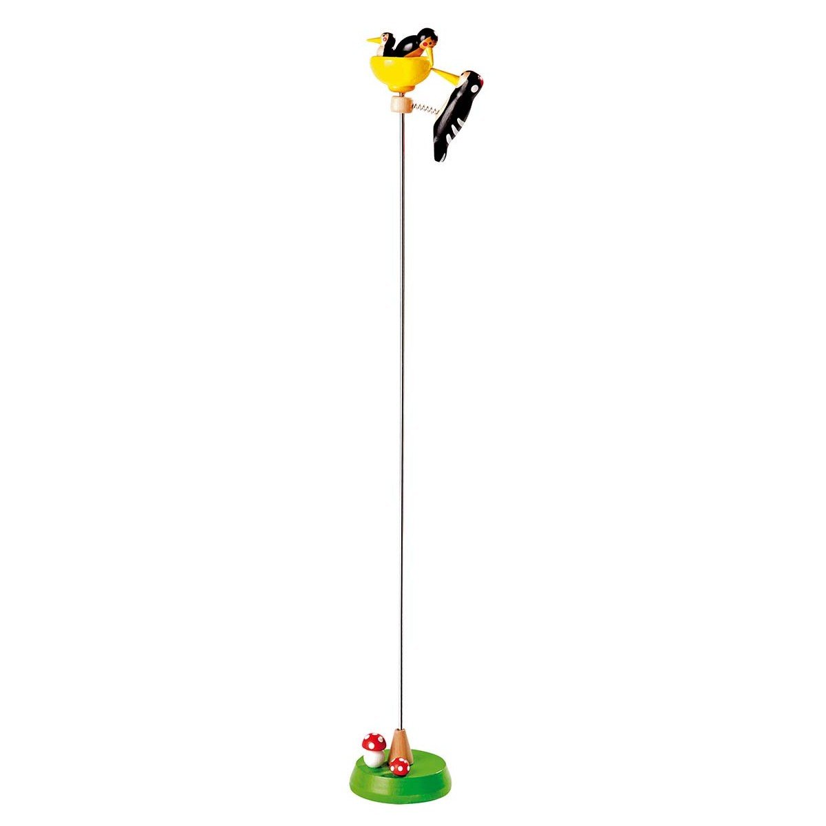 Goki 53931 Tapping Woodpecker with Young Ones, Mixed,Medium
