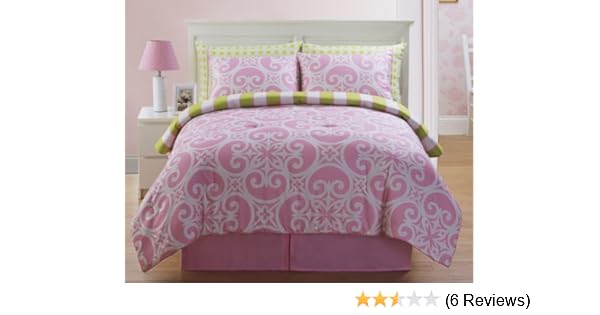 Amazon Com Vcny 6 Piece Reversible Bed In A Bag Set Kennedy