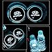Hcar LED Car Cup Holder Lights for Hyundai 7 Colors Changing USB Charging Mat Luminescent Cup Pad Interior Atmosphere Lamp 2Pcs