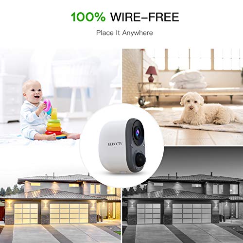 Wireless Battery Home Security Camera,Smart Home Outdoors/Indoors