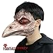Plague Doctor Latex Mask Lifelike Bird Mask Beak Faux Gothic Retro Costume Props for Halloween