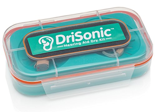 DriSonic Mini - Hearing Aid Dry Kit for Mini Style Aids - Contains Custom Dry Pack with High Grade Silica Gel, Separate Receptacles for Each Hearing Aid and a Dry Pack Freshness Indicator