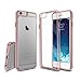 MXX Case for iPhone 6S & iPhone 6, Hybrid Bumper Case with Ultra Clear Hard Back Panel and Integrated Shock-Absorbing Design - 4.7-Inch - Rose Gold
