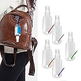 5PCS Travel Plastic Clear Keychain Spray