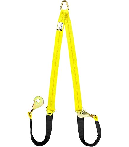 thumbnail image 2 of Munirater 8-Pack Heavy Duty Axle & Ratchet Straps For Trailers - Yellow 2" X 96' 2 of 4