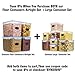 Cereal & Dry Food Storage Container, Estmoon Plastic Storage Containers, Airtight, Leak proof With Locking Lids - Suitable For Cereal, Flour, Sugar, Rice, Snacks - Set of 4 (122.99 oz / 3.6L)