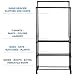 Double Rod Portable Garment Clothes Rack with 2 Tiers Storage Shelves and Shoe Organizer