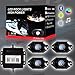 OCPTY 4 Pods RGB LED Rock Lights Kits Waterproof Offroad Rock Lights App Bluetooth Control with Timing Music Mode Neon Lights Kits For Cars Trucks SUV Jeep