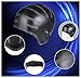 Ssking Swim Cap Keeps Hair and Ear protector -100% Silicone with Nose Clip &Ear Plugs for Women and Men (Black)