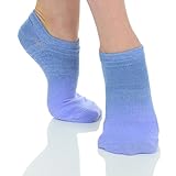 Great Soles Ombre, Sport, and Novelty Print Non Skid Socks for Women - Non Slip Grip Yoga Socks for Pilates, Barre, Ballet