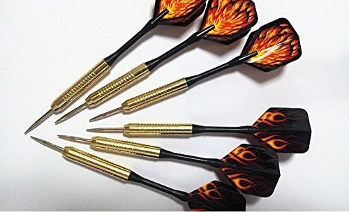 Interbusiness BBstep Darts Metal Tip Set, Professional Metal Darts for Dartboard, 16g Steel Darts Needle Dart Fire Darts Flights