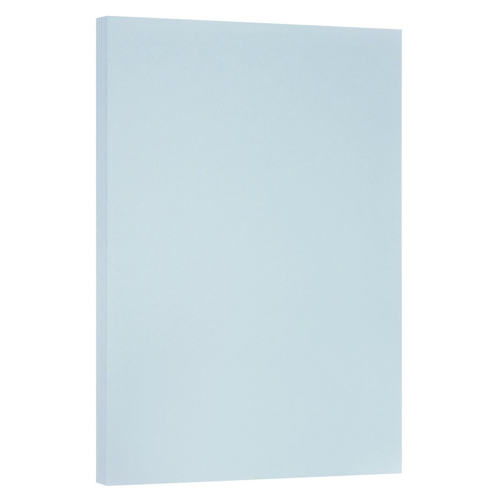 JAM PAPER Vellum Bristol Cardstock - 279.4 x 431.8 mm Coverstock - 145gsm - Blue - 50 Sheets/Pack