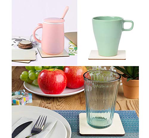 6 ilauke+Unfinished+Painting+Staining+Coasters