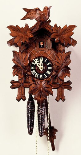 ISDD Cuckoo Clock 1.0020.01.E"5 Foliages, Bird"