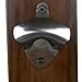 Stainless Steel Brush Finish Wall Mounted Bottle Opener By Rilahy for Beer and Soda Glass Bottles Includes Free Mount Screws and Gift Box Classic Vintage Wall Beer Bottle Openers