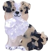 Australian Shepherd Dog Hair Clips,Small Claw Clips for Girls,Acetate Hair Clips for Women,S14