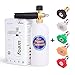 AYOGU Foam Cannon Adjustable Snow Foam Lance with 1/4 Quick Connector Foam Blaster for Pressure Washer Gun 1 Liter Bottle,5 Pressure Washer Nozzles for Cleaning (Foam Cannon with 5 Nozzles)