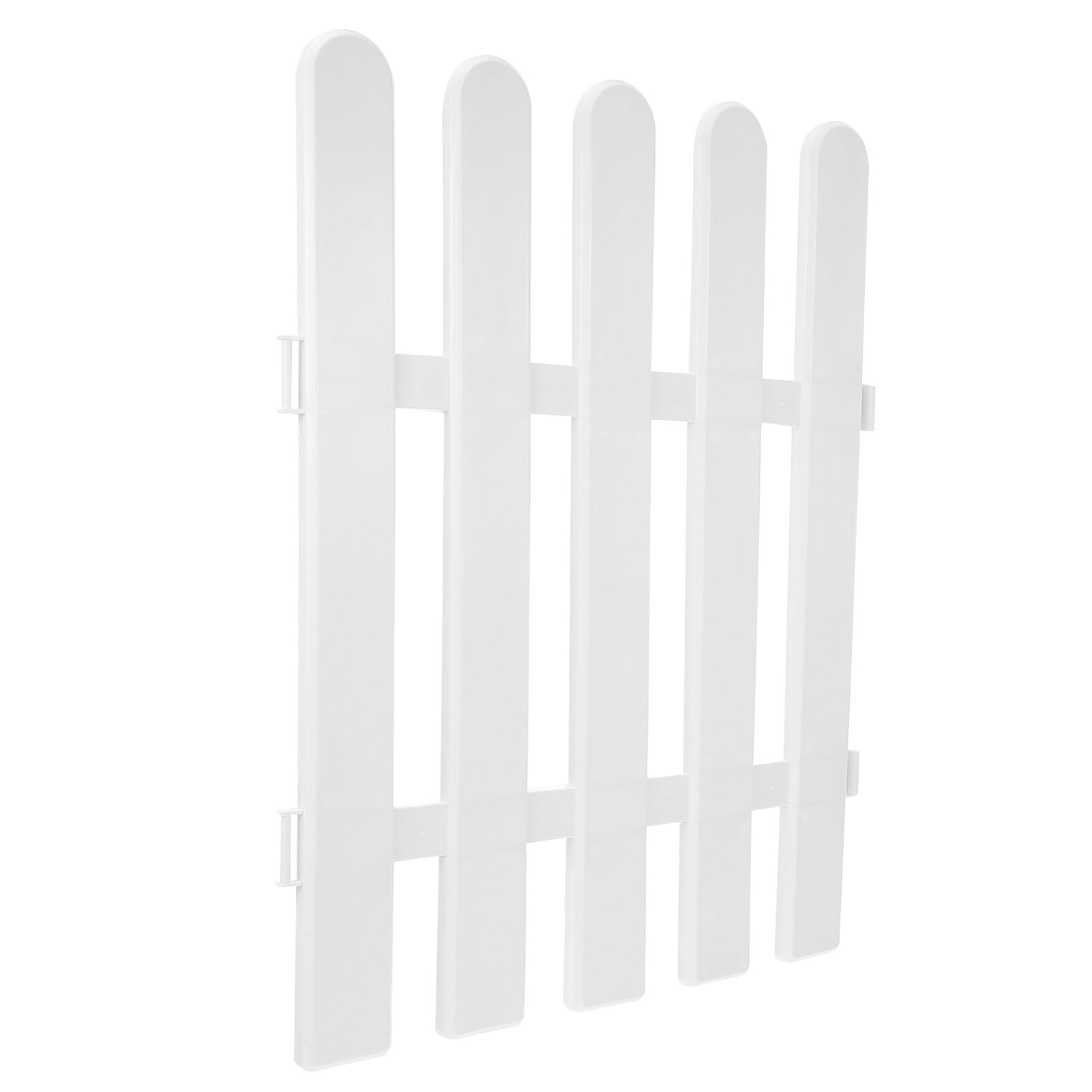 HANABASS 1 Pc White Plastic Courtyard Fence Picket Edging Lawn Border Garden Edge Display Landscape Barrier